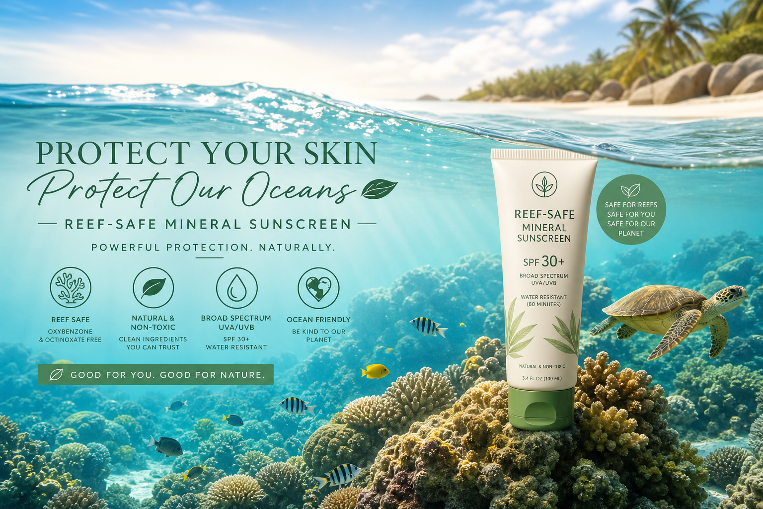 Protector solar mineral ecológico